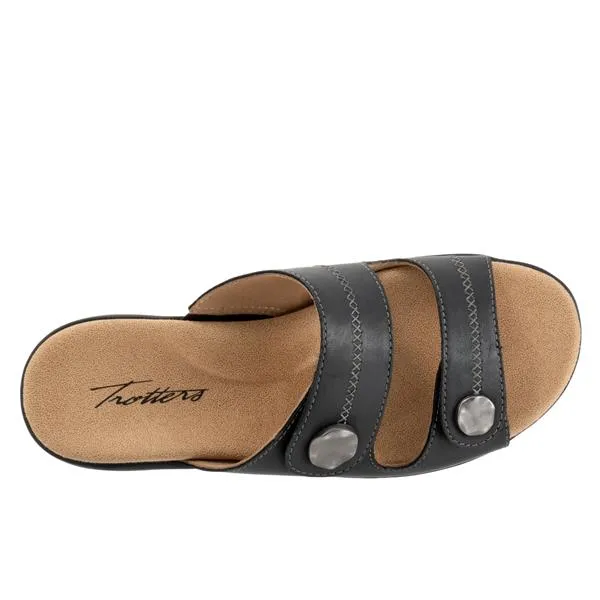 Trotters Women's Ruthie Sandals Black Stitch