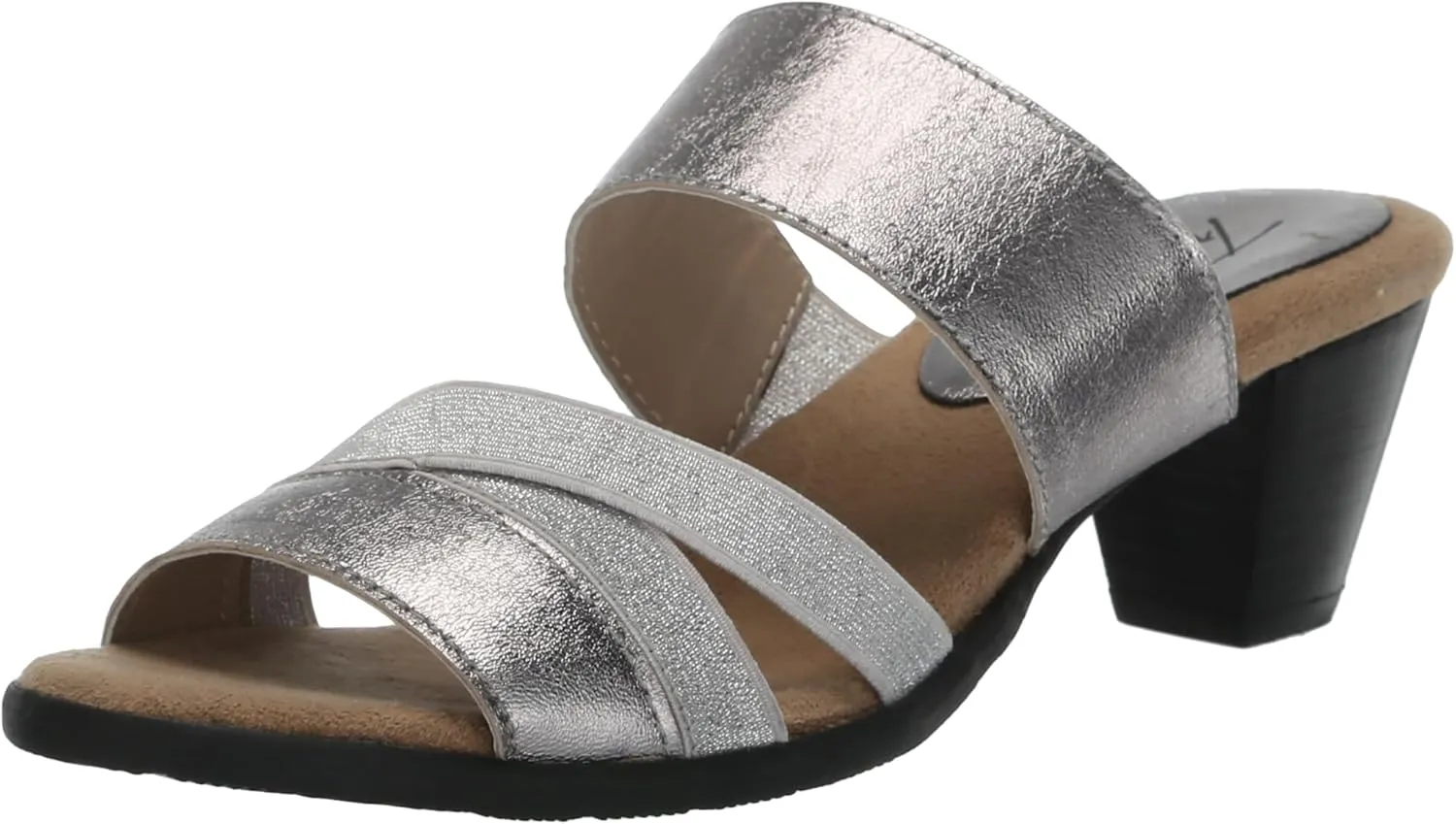 Trotters Women's Sandal Mule, Pewter MET, 7