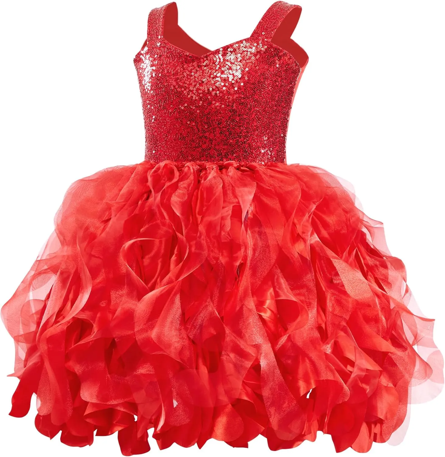 Tutu Dress for Girls Sparkly Sequin Tulle Princess Birthday Party Dress for Toddler Girls Prom Sneaker Ball Gown