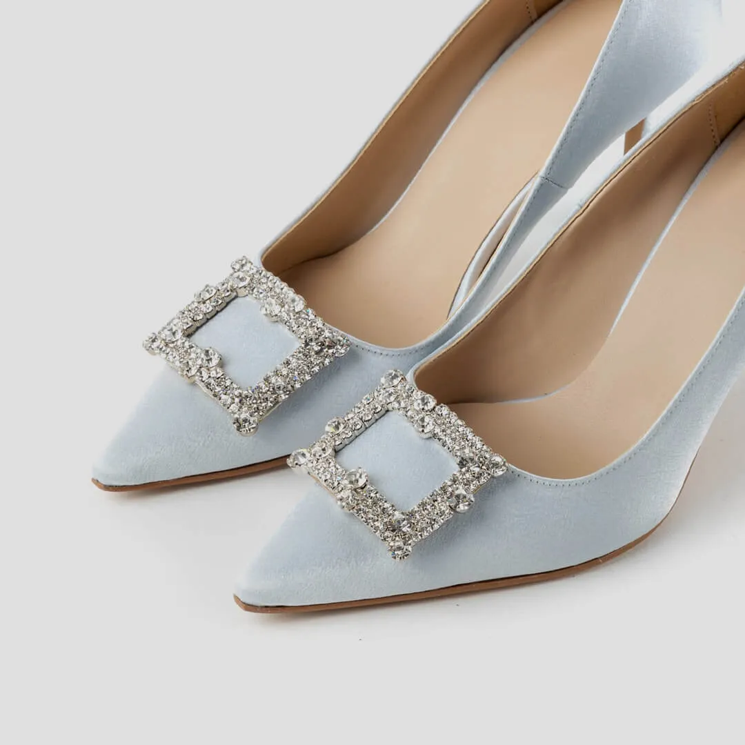 *UK size 1 - MOLLY  - beige, 8cm heels