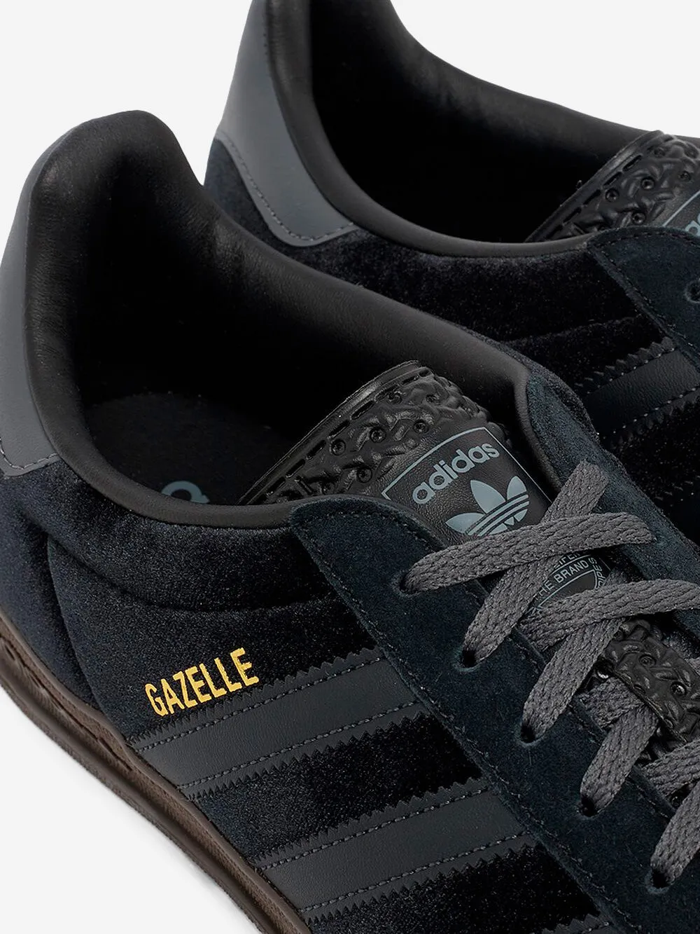 W Gazelle Indoor in velluto C Black