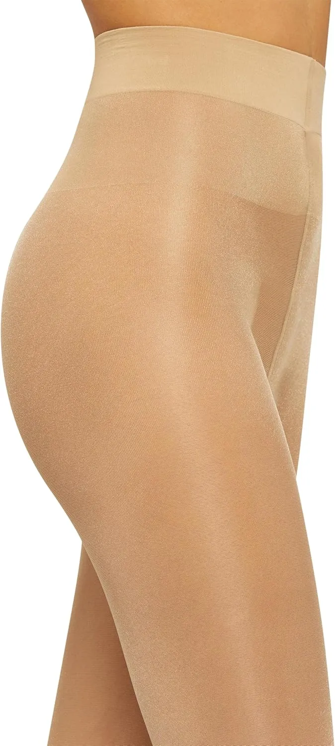 Wolford Satin Touch 20 Denier Tights For Women Soft Satin Feel Sheer Hosiery Extra-Wide Waistband Perfect for Any Occasion