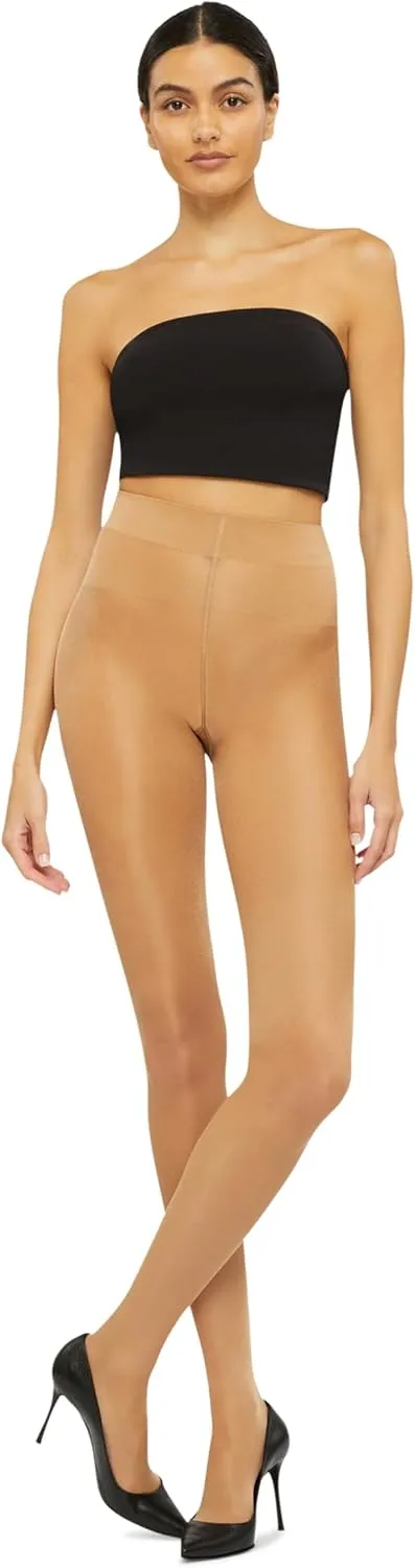 Wolford Satin Touch 20 Denier Tights For Women Soft Satin Feel Sheer Hosiery Extra-Wide Waistband Perfect for Any Occasion