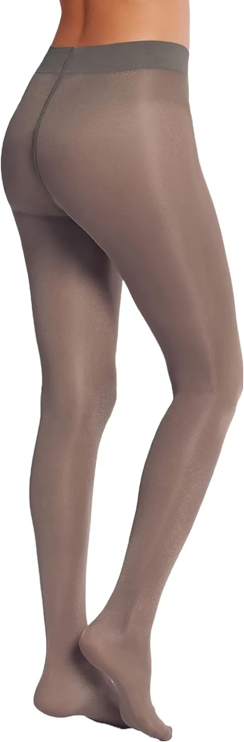 Wolford Satin Touch 20 Denier Tights For Women Soft Satin Feel Sheer Hosiery Extra-Wide Waistband Perfect for Any Occasion