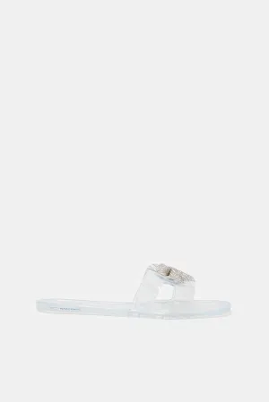 Women Clear Jelly Mule
