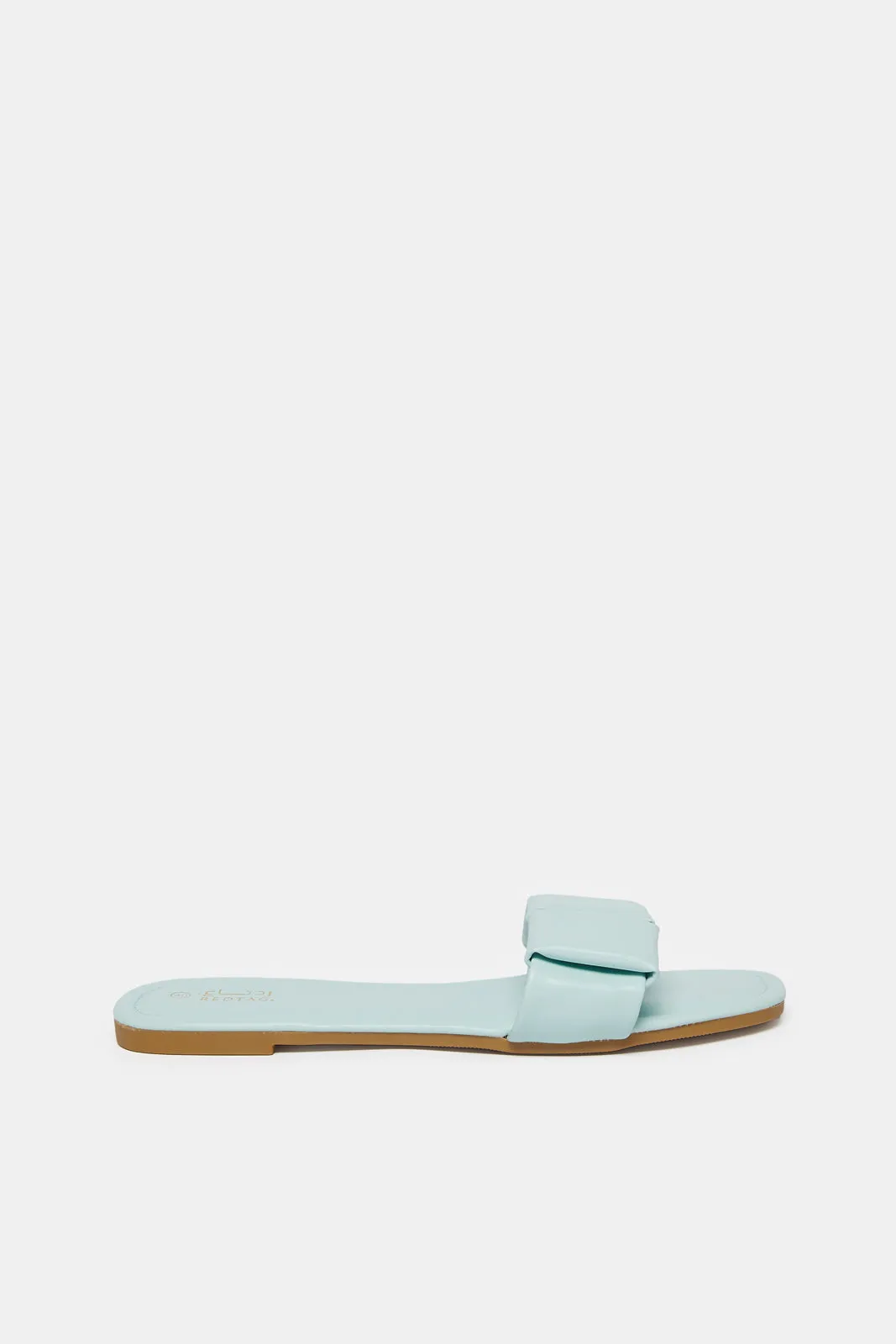 Women Mint Textured Mule