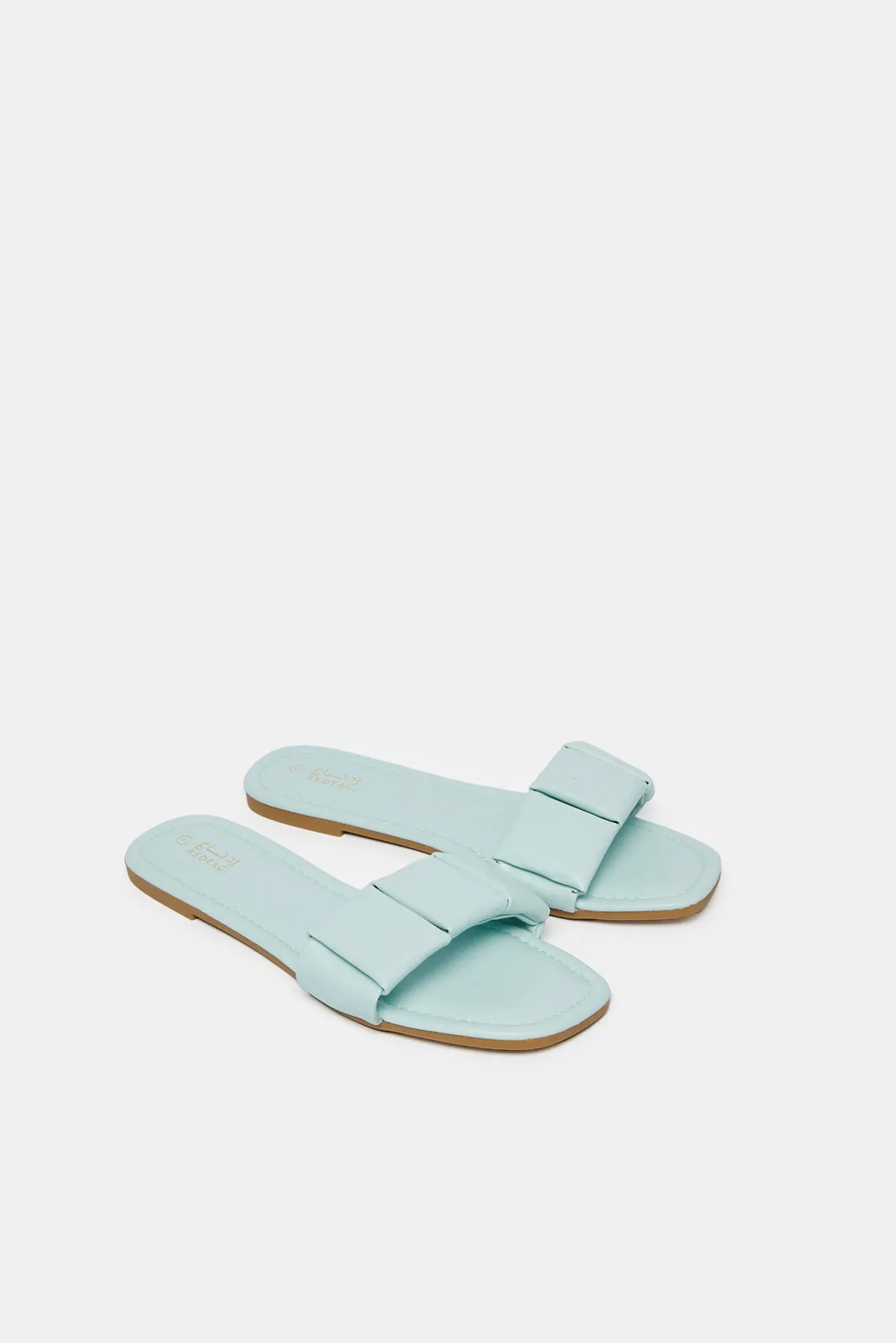 Women Mint Textured Mule