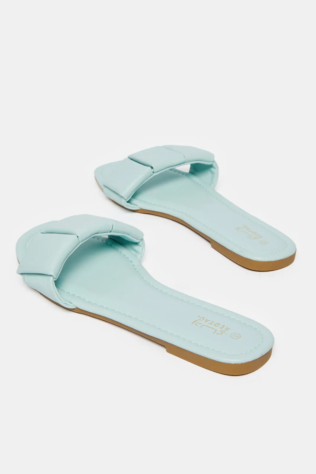 Women Mint Textured Mule