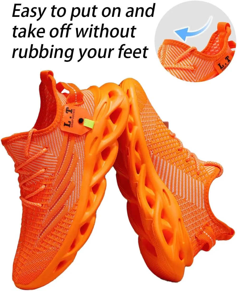 Women Running Shoes Walking Training Sneakers Sport Gym Fitness Tennis Shoes Non Slip Fashion Comfortable Lightweight Shoe for Casual Jogging Mesh Breathable Sneaker