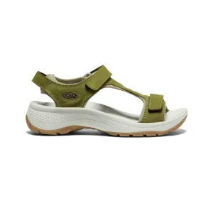 Women's Astoria West T-Strap Leather Sandal - Olive Drab Leather