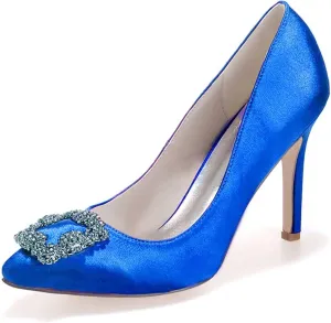 Women's Closed Toe Stiletto Heel Sandals Pointed Toe Wedding Dress Shoes for Classic Wedding & Party Dress Shoes