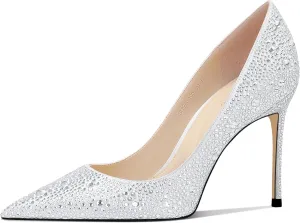 Women's High Heel Pumps Elegant Stiletto Heels with Cushioned Insole for Party and Office Comfortable Slip-On Design Ideal for Formal and Casual Occasions