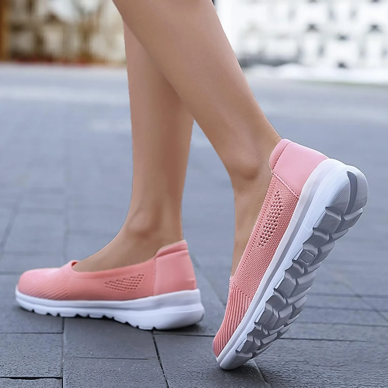 Womens Orthopedic Casual Loafers Slip On Walking Shoes with Arch Support Comfortable Sneakers Plantar Fasciitis Relief Foot Heel Pain Diabetic