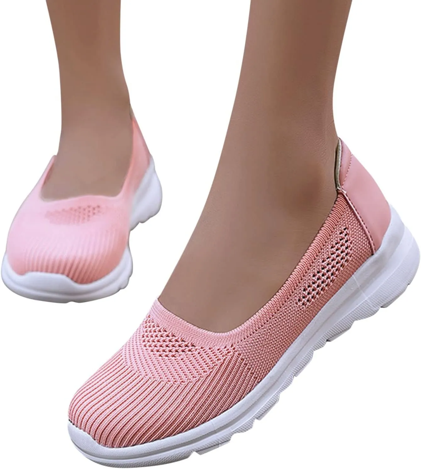 Womens Orthopedic Casual Loafers Slip On Walking Shoes with Arch Support Comfortable Sneakers Plantar Fasciitis Relief Foot Heel Pain Diabetic