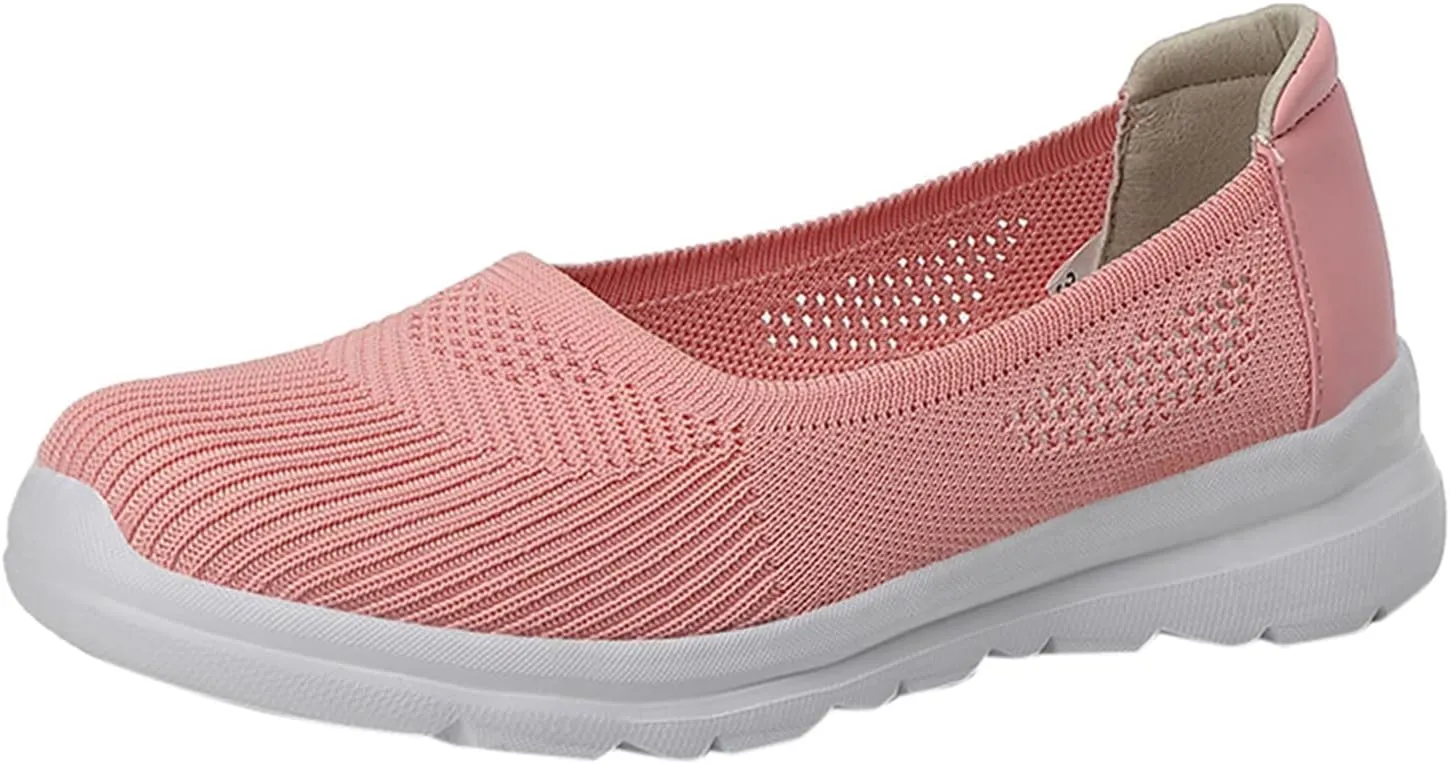 Womens Orthopedic Casual Loafers Slip On Walking Shoes with Arch Support Comfortable Sneakers Plantar Fasciitis Relief Foot Heel Pain Diabetic