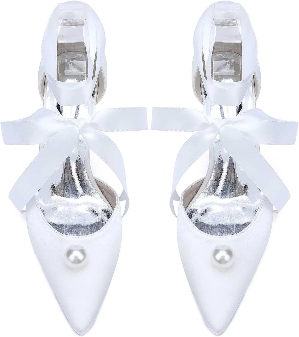Womens Strappy Heeled Sandals 3.34 Inches Kitten Heels Pointed Toe High Heel Buckle Dressy Shoes for Party Work Casual