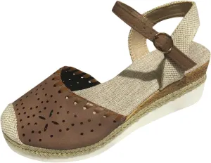 ZWRXW Closed Toe Sandals Women Arch Support Orthopedic Platform Wedge Sandals Buckle Ankle Strap Walking Sandal Boho Elegant Dressy Summer Shoes